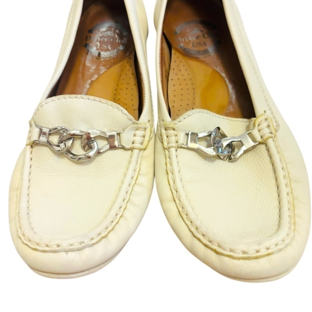 Driver Club USA Cream Leather Loafers - Picture 9 of 9